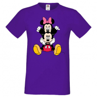 Мъжка тениска Mickey & Minnie 3 Подарък,Изненада,Рожден ден, снимка 7 - Тениски - 36575481