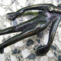 Бронзова пластика статуетка Хермес, снимка 3 - Антикварни и старинни предмети - 28537988