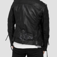 True Prodigy Leather Jacket Slim Fit Mens Size 2XL ОРИГИНАЛ! НОВО! Ест. кожа!, снимка 14 - Якета - 43300069