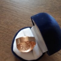 Златен мъжки руски пръстен. Производство СССР , снимка 2 - Пръстени - 34613985