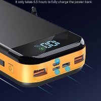 Нов Бързозаряден Power Bank 32000mAh с Вградени Кабели и LED Дисплей, снимка 7 - Външни батерии - 43945084