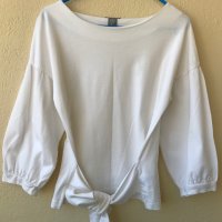 Дамска блуза памук - Л, снимка 2 - Блузи с дълъг ръкав и пуловери - 37454290