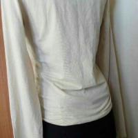 Блуза в светло бежово, от качествено трико🍀❤M/L,L❤🍀арт.4027, снимка 2 - Блузи с дълъг ръкав и пуловери - 36446954