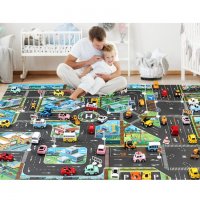 Детска постелка за игра-килим с писта-размери 130х100см - 7 модела - код 3318, снимка 4 - Други - 35411273