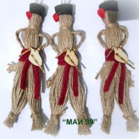  Сувенирна кукла от канап, снимка 3 - Ръчно изработени сувенири - 23708859