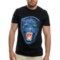 Нова мъжка тениска с дигитален печат Пантера, снимка 3 - Тениски - 37673577