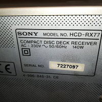 SONY HCD-RX77 0904221941, снимка 6 - Ресийвъри, усилватели, смесителни пултове - 36400150
