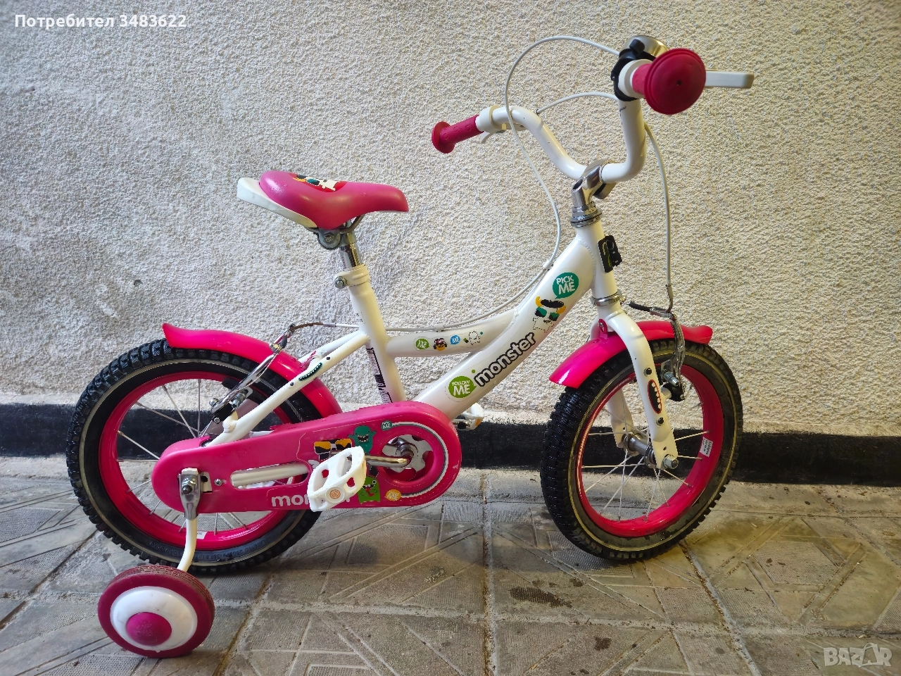 Детско колело/велосипед MONI 14 цола., снимка 1