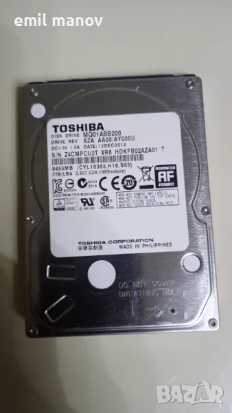 Продавам хард диск 2 TB Toshiba, снимка 1