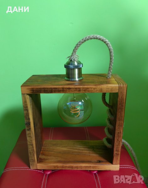 Лампа от иглолистна дървесина , снимка 1