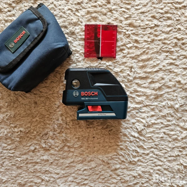 BOSCH GCL 25 комбиниран линеен и точков лазер с 2 кръстосани линии и 5 точки в едно, снимка 1