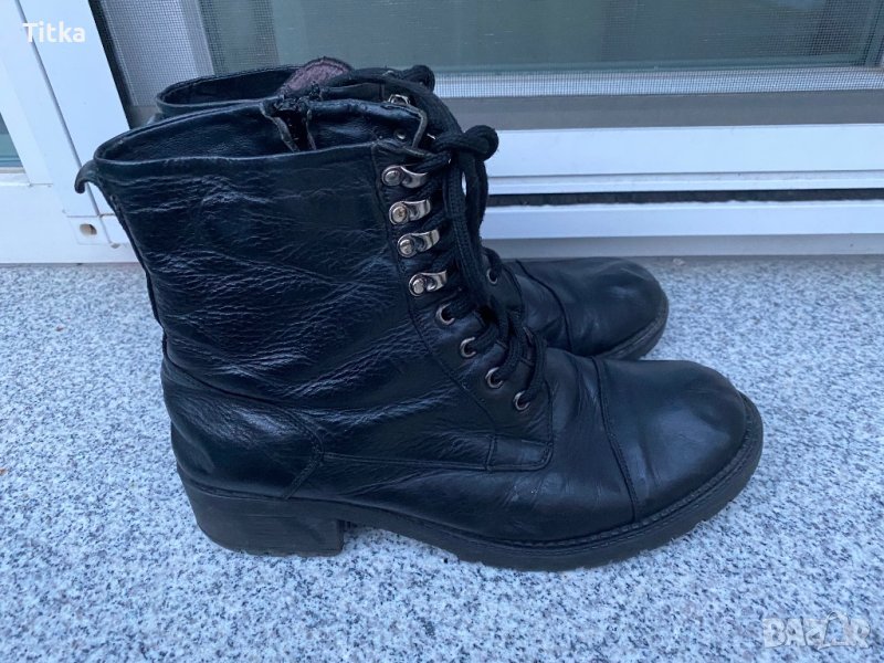 Дамски боти естествена кожа 39 номер, снимка 1