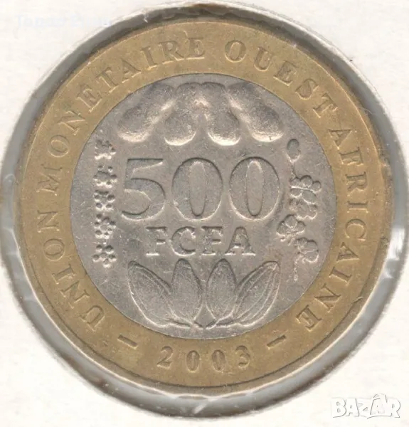 Western Africa(BCEAO)-500 Francs-2003-KM# 15, снимка 1
