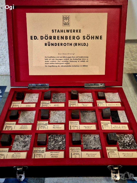 Оригинален немски учебен металографски комплект,JANUS, снимка 1