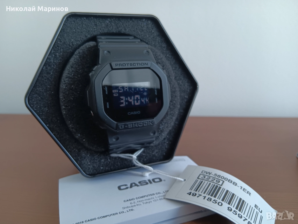 Casio G-Shok DW-5600-BB-1ER, снимка 1