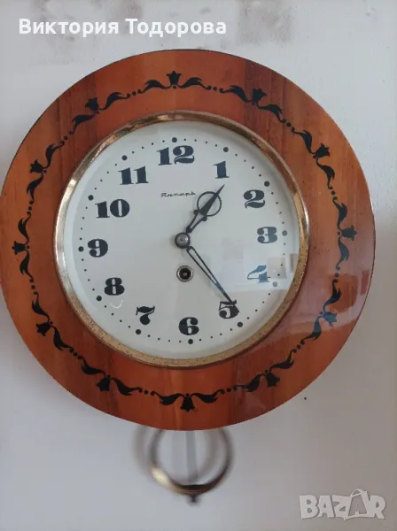 Стар стенен часовник Янтар СССР , снимка 1