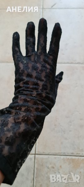 Ръкавици черна дантела , снимка 1