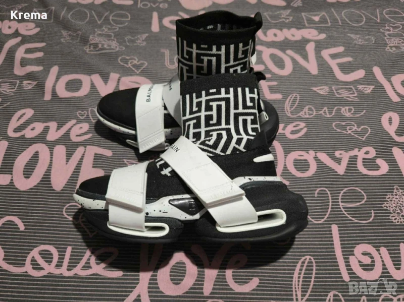 Нови високи маратонки Балмайн, снимка 1