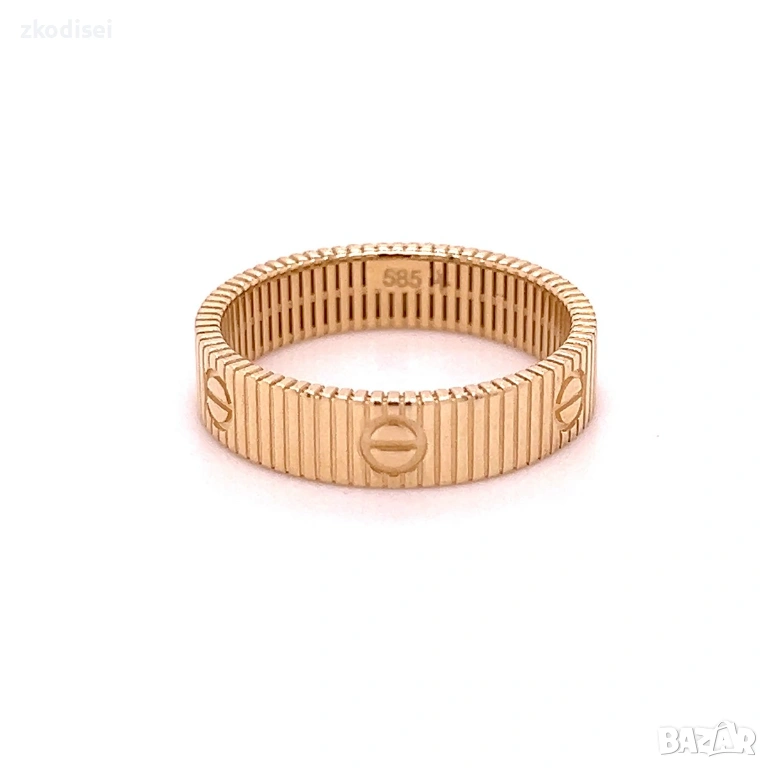 Златен дамски пръстен Cartier 2,24гр. размер:56 14кр. проба:585 модел:36391-3, снимка 1