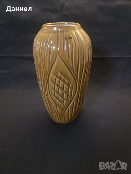 Кубинска керамична ваза, снимка 1