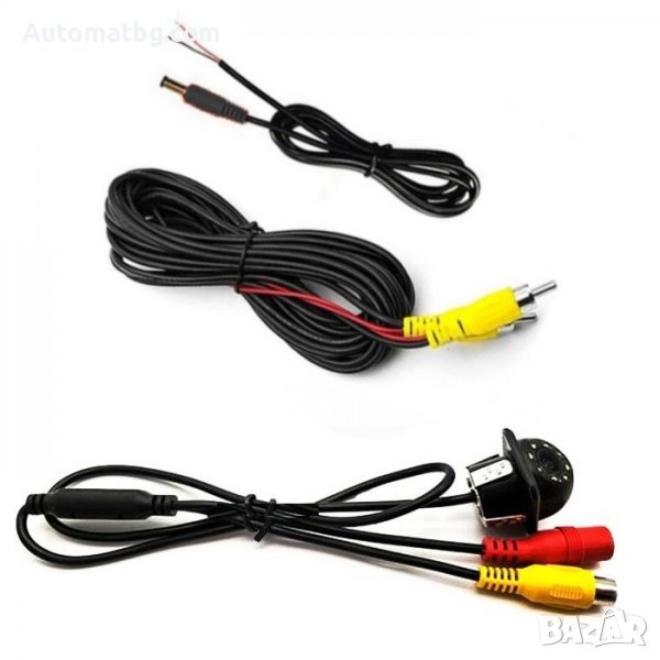 Камера за задна Automat, HD, Широкоъгълна, 8LED, Черен, снимка 1