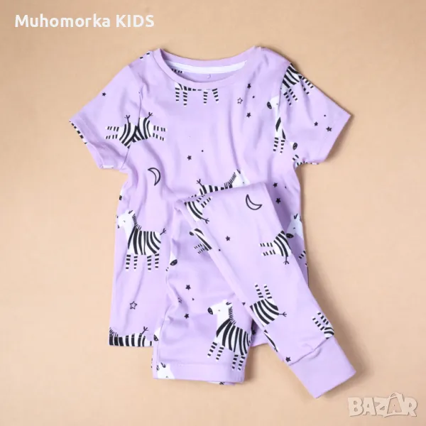 пижама комплект Marks & Spencer на зебри 86-92 18-24 92-98 2-3 98-104 3-4 104-110 4-5 110-116 5-6, снимка 1