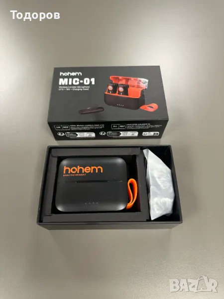 Неизползван Hohem Microphone MIC-01 Type C - 2TX + 1RX + Charging Case, снимка 1