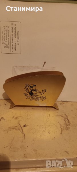 салфетник метален ретро, снимка 1