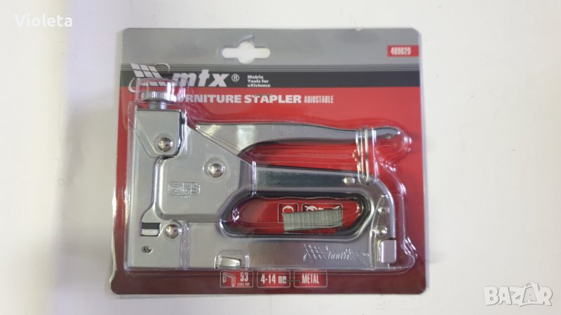 Такер за скоби тип J 53 с ширина 11,3мм и дълбочина от 4 до 14мм., снимка 1