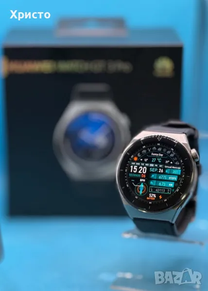 Смарт часовник Huawei Watch GT3 PRO, 46.6 mm, Fluoroelastomer Strap, Black - 329лв.  ХАРАКТЕРИСТИКИ , снимка 1