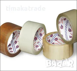 Опаковъчно тиксо кафяво и прозрачно, снимка 1