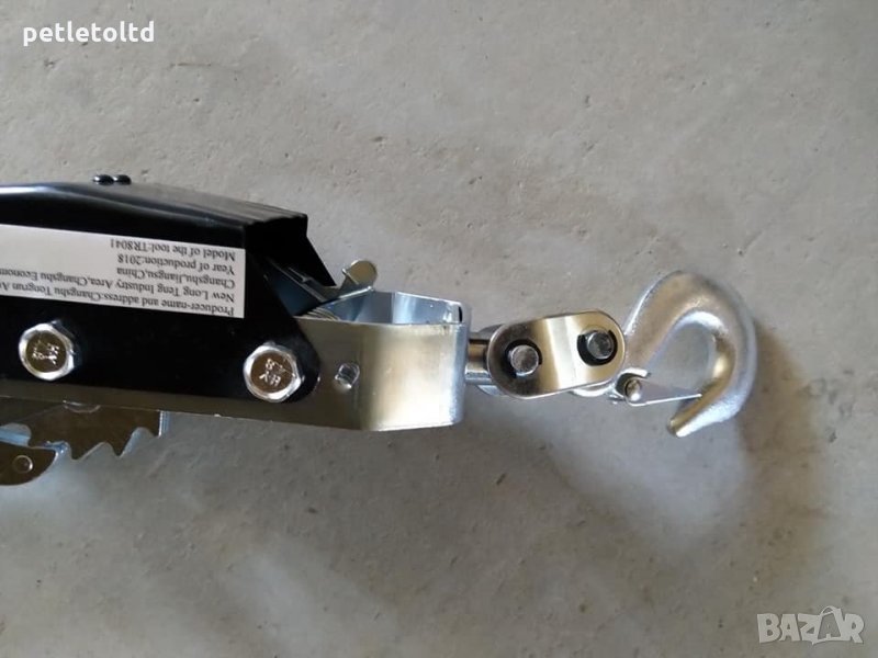 Лебедка със стоманено въже, 4000 КГ, с три куки, снимка 1