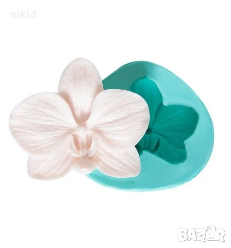 3D Орхидея Пеперуда отворен калъп силиконов молд форма фондан торта украса шоколад гипс сапун , снимка 1