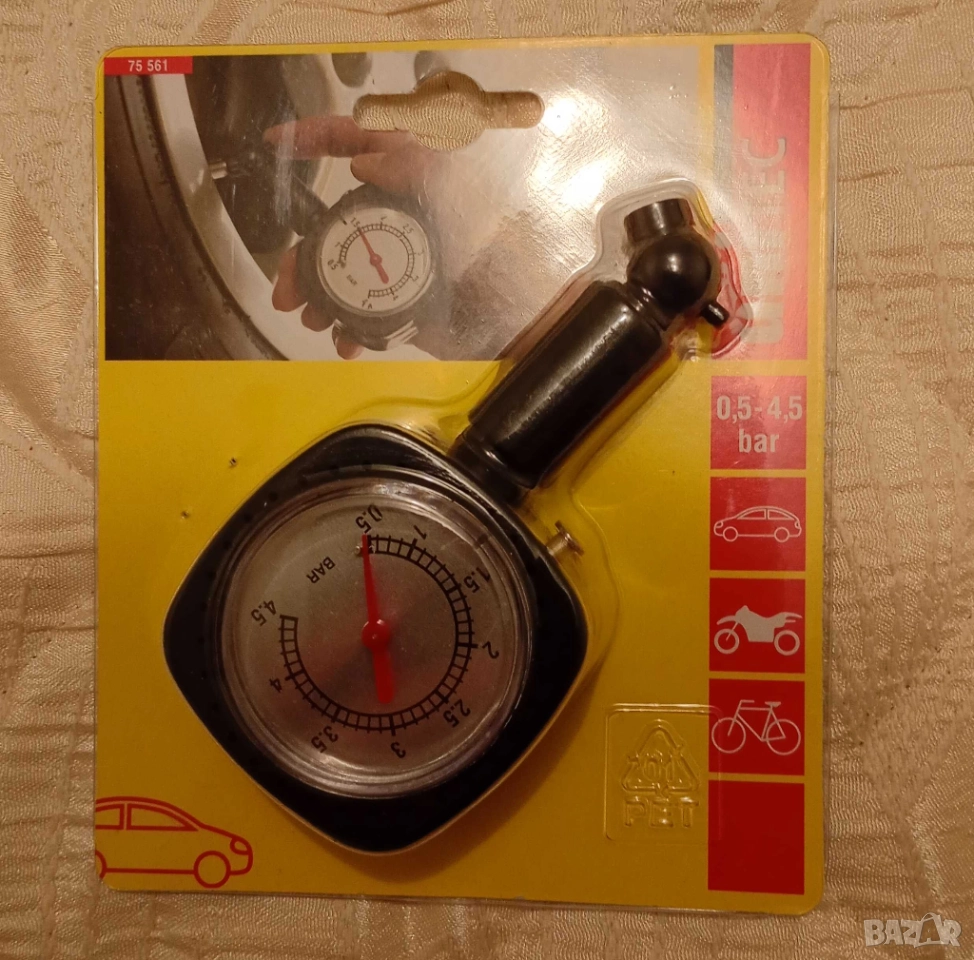 Продавам манометър за гуми, снимка 1