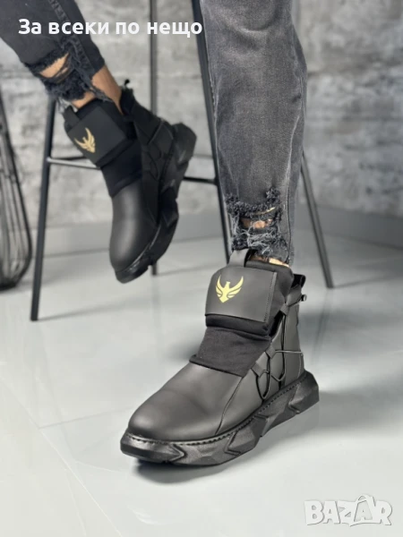 Мъжки Черни Ежедневни Обувки Код D2581, снимка 1