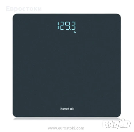 Цифрова везна за баня Homebuds за телесно тегло, електронен кантар за баня, снимка 1