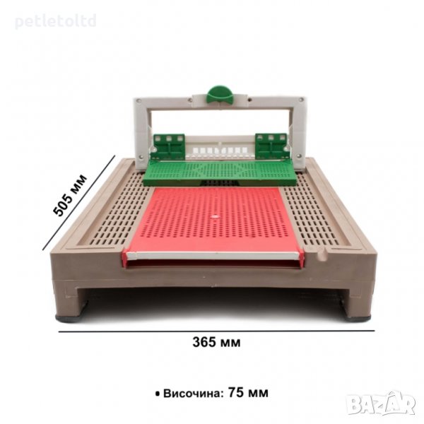 Дъно пластмасово за 8-рамков кошер с прашецоуловител и чекмедже за събиране на прашеца, снимка 1