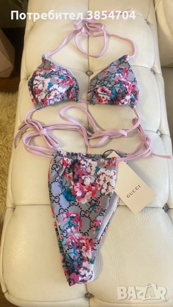 бански бикини S/M/L* Gucci TECHNICAL Bloom*thong, снимка 1