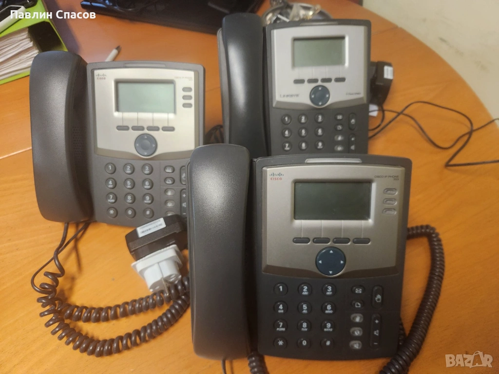 Продавам изгодно VoIP телефони CISCO SPA303 и LINKSYS SPA921, снимка 1
