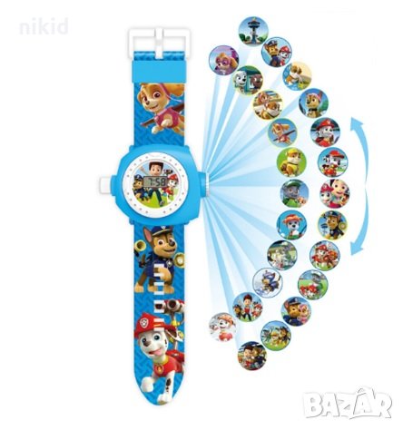 3D детски часовник прожектор с Пес Патрул Paw Patrol Райдър и кучета, снимка 1