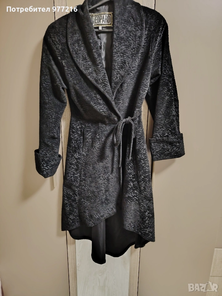 Дамско асиметрично палто на Леопард, снимка 1