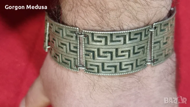 Vintage масивна сребърна гривна 835 проба , снимка 1