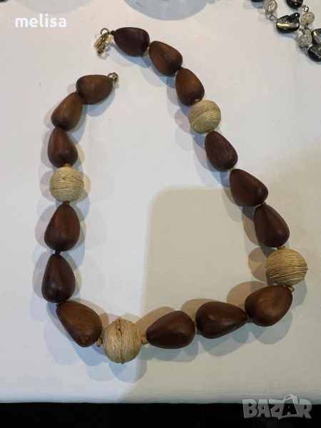 Kenneth Jay Lane дървено колие, снимка 1