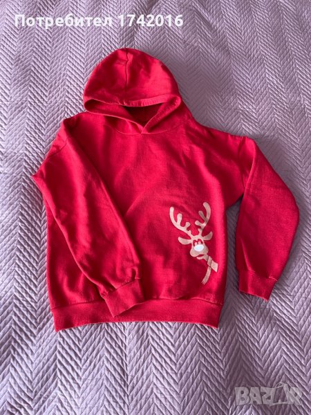 Червен суичър, снимка 1