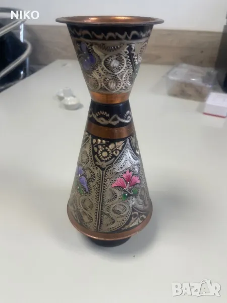 Медна ваза, снимка 1