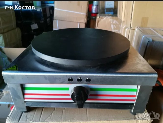 1.Kотлон за палачинки на газ или на ток.   2.Единичен газов котлон - 45/49/23см.плоча ф-40см.2см. де, снимка 1
