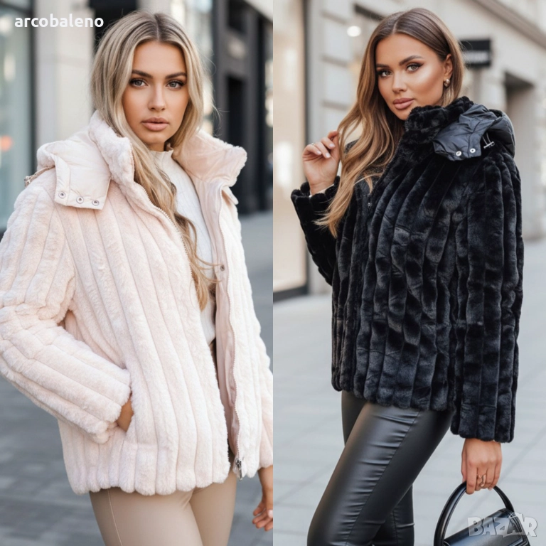 Дамско яке с качулка, 2цвята , снимка 1