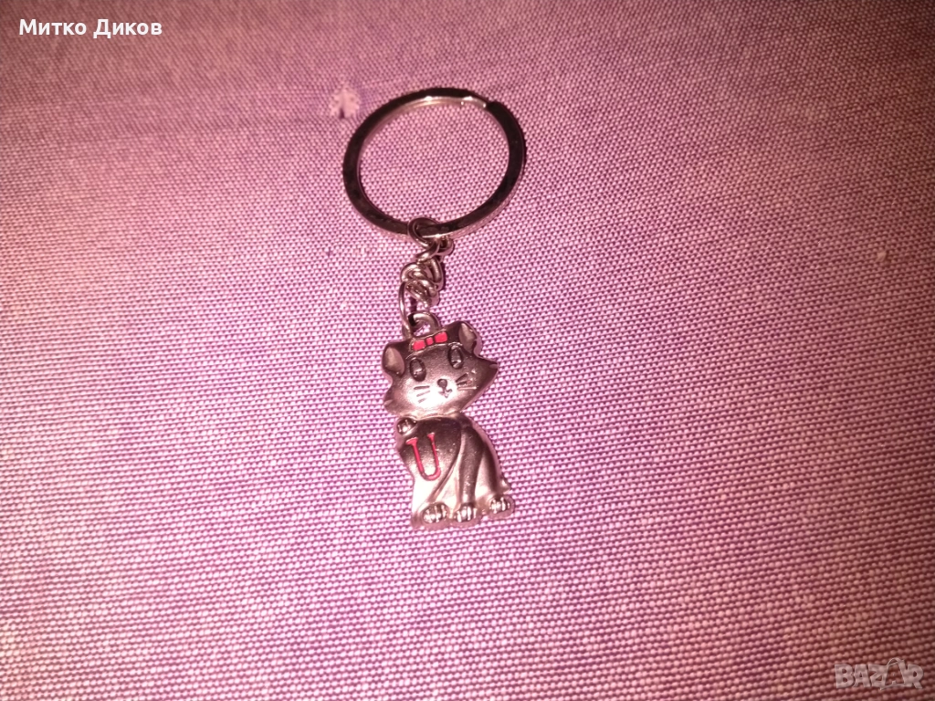 ключодържател метален коте малко нов, снимка 1