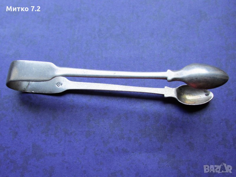 Сребърна щипка за захар, снимка 1