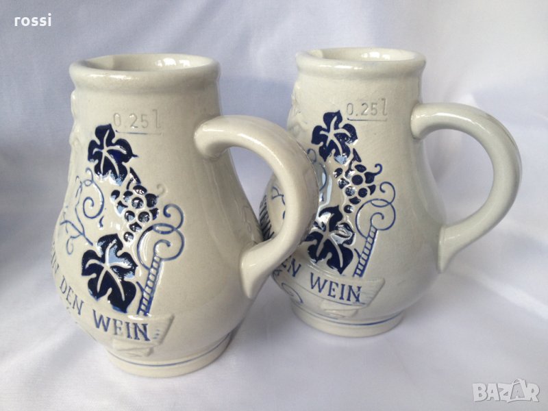 Немски старинни чаши-канички за вино 250 мл. нови кана чаша , снимка 1